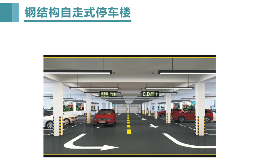 钢结构自走式停车楼